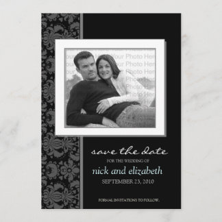 5X7 Pick YOUR OWN colour Baroque Save the Date 1