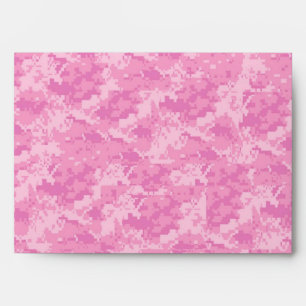 5x7 Pink ARMY Camo Outside Pink Inside Envelope