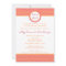5x7 Pink & Orange Polka Dot Baby Shower Invitation