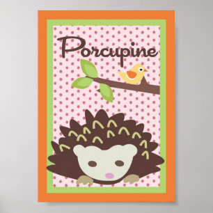 5X7 Poircup Wall Art Love and Nature Girl Woodland