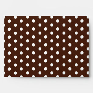 5x7 Polka Dot Outside Green Inside Envelope
