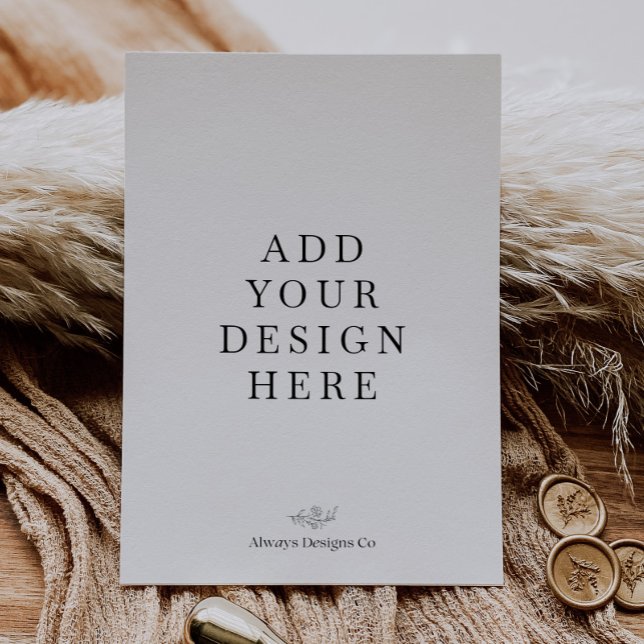 5x7" Portrait Invitation Printing (Creator Uploaded)