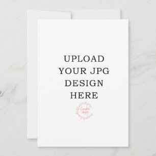 5x7 Printed Invitation Card