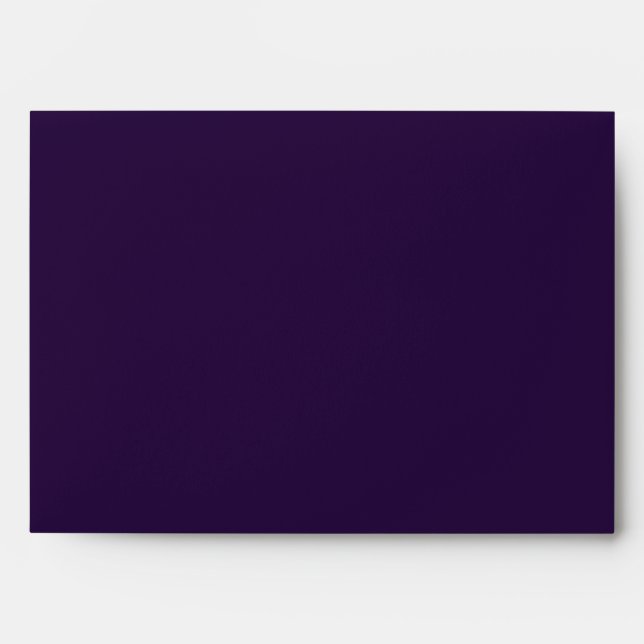 5x7 Purple Outside Lime Stripe Inside Envelope (Front)