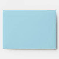5x7 Rain-forest Blue Outside White Inside Envelope