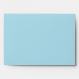5x7 Rain-forest Blue Outside White Inside Envelope