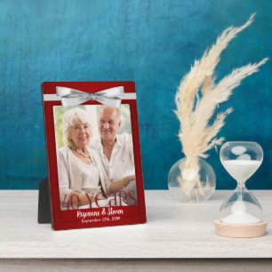 5x7 Ruby 40th Wedding Anniversary Photo Frame