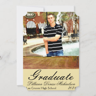 5x7 Senior Announcement Sunset Barn Country Rustic