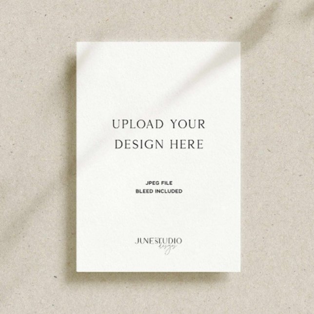 5x7" Single Sided Card Printing  (5x7" Invitation Card Print, single sided card printing, 5x7 inches card printing, custom print menu)