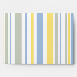 5x7 Striped Outside White Inside Envelope