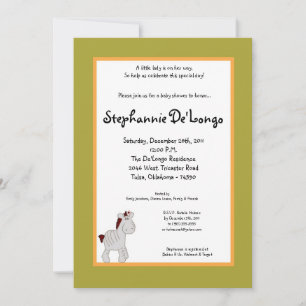 5x7 Tropical Punch Baby Shower Invitation