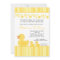 5x7 TWIN Yellow Rubber Duck Baby Shower Invitation
