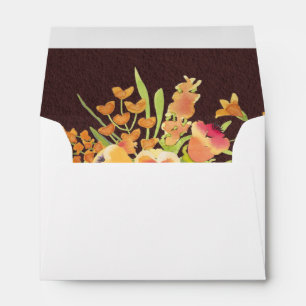 5x7 Vintage Pink Floral Retro Style Invitation Envelopes