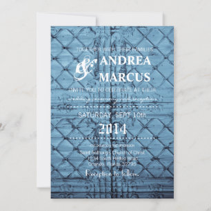 5x7 Wedding Invitation Rustic Tin Panel Ceiling Co