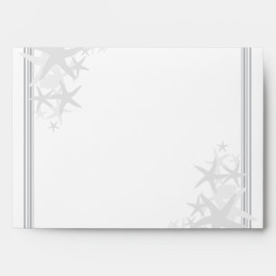 5x7 White Outside Summer Love and Sea Shell Envelope