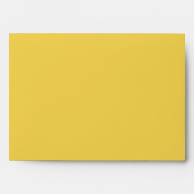 5x7 Yellow Outside Polka Dot Inside Envelope (Front)