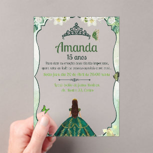 5X ACRILIC WEDDING / FIFTEEN INVITATION
