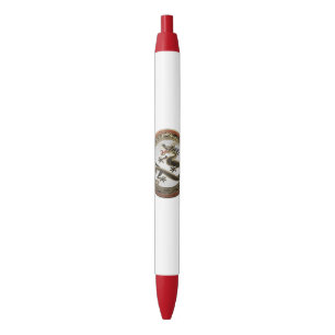 [600] Black and Gold Sacred Eastern Dragon Ink Pen
