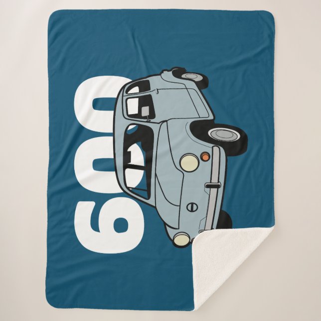 600 blue v2 sherpa blanket (Front)