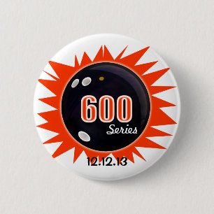 600 Bowling Series 6 Cm Round Badge