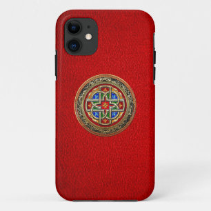 [600] Celtic Cross [Gold+Enamel] Case-Mate iPhone Case