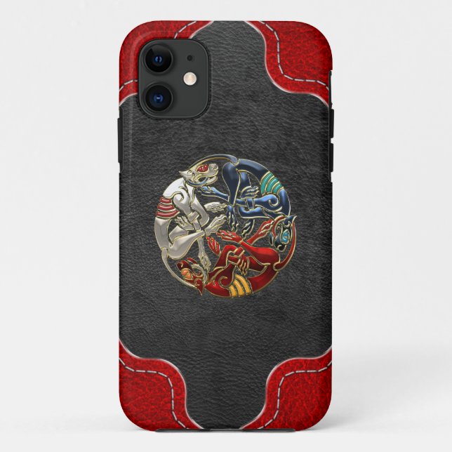 [600] Celtic Sacred Art - Three Dogs Case-Mate iPhone Case (Back)