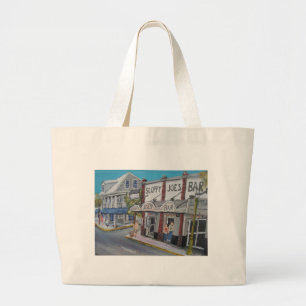 #600 Key West, Florida by BuddyDogArt Large Tote Bag