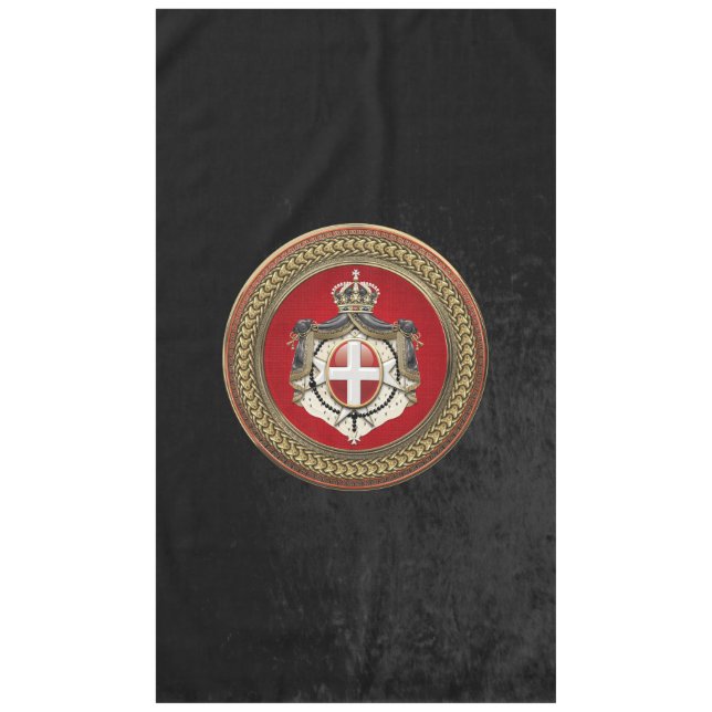 [600] Order of Malta - SMOM Coat of Arms Tablecloth (Front)