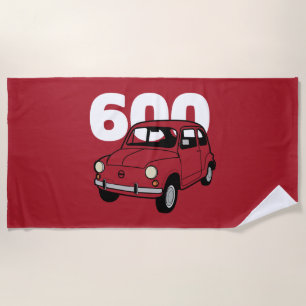 600 red v2 beach towel