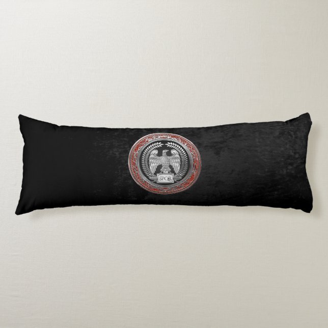 [600] Silver Roman Imperial Eagle Body Cushion (Front)