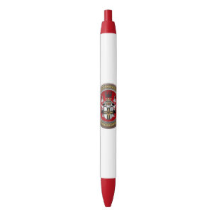 [600] Teutonic Order Coat of Arms Black Ink Pen