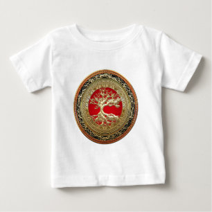[600] Treasure Trove: Celtic Tree of Life [Gold] Baby T-Shirt