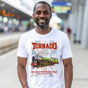 60163 Tornado Vintage Steam Train Locomotive  T-Shirt