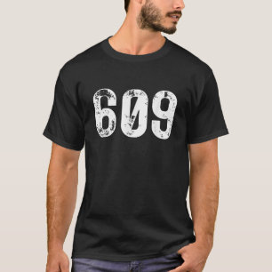 609 Area Code Trenton NJ Mobile Telephone Area Cod T-Shirt