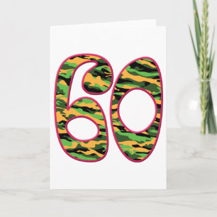 60 Age Camo Card