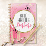 60 and Fabulous Abstract Hot Pink Black Glitter Planner<br><div class="desc">Looking for a planner that is practical but also so pretty? This planner is a budget friendly gift that will delight anyone! You can add a personal message and her name too!</div>