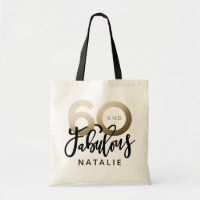 60 and fabulous birthday gift party favor