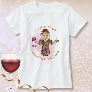 60 and Fabulous Ethnic Female Cartoon Birthday  T-Shirt