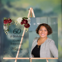 60 and Fabulous Glam Rose Floral Birthday Party