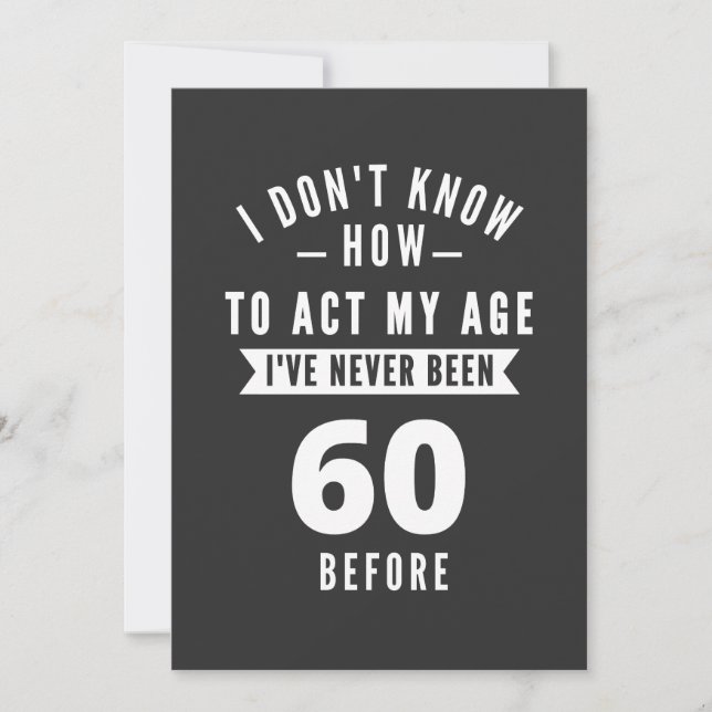 60 and Fabulous / Happy 60th Birthday Invitation (Front)
