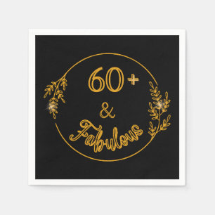 60 and fabulous napkin