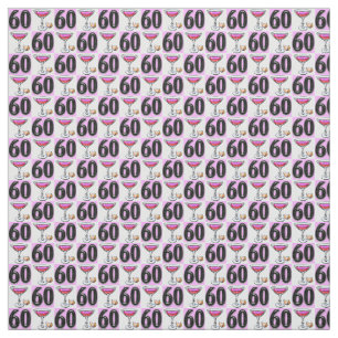 60 AND FABULOUS PARTY GIRL FABRIC
