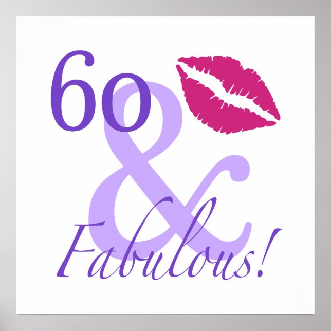 60 And Fabulous Poster (Front)