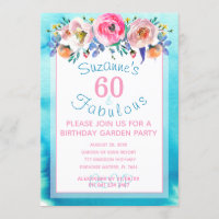 60 and Fabulous Sixtieth Birthday Party