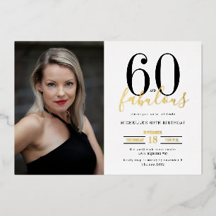 60 And Fabulous Sixtieth Birthday Photo