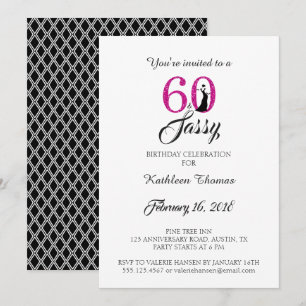 60 and Sassy 60th Birthday Party Invitation