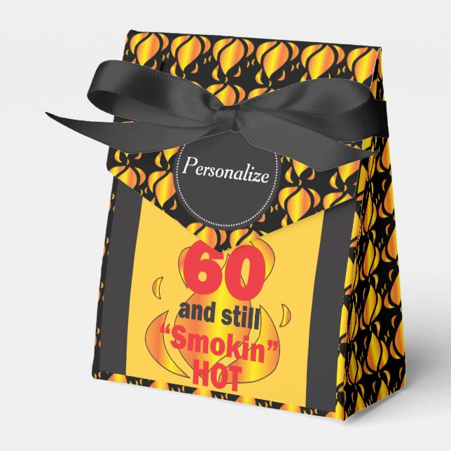 60 and Still Smokin Hot | 60th Birthday Favour Box (Front Side)