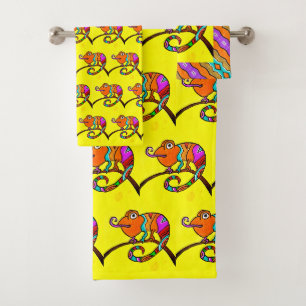 60 Chameleon Towels SET