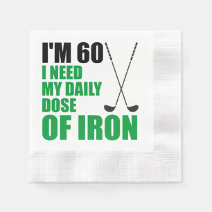 60 Daily Dose Of Iron Golfer Party Napkins