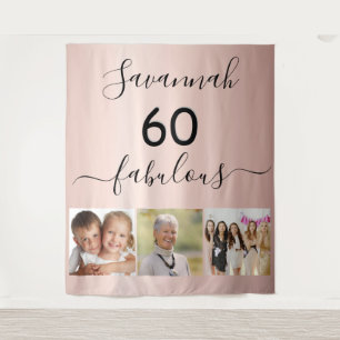 60 fabulous custom photo surprise party rose gold tapestry